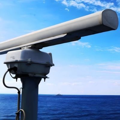 360 ° system with strong anti-interference ability crack waveguide antenna, all solid state coastal monitoring radar